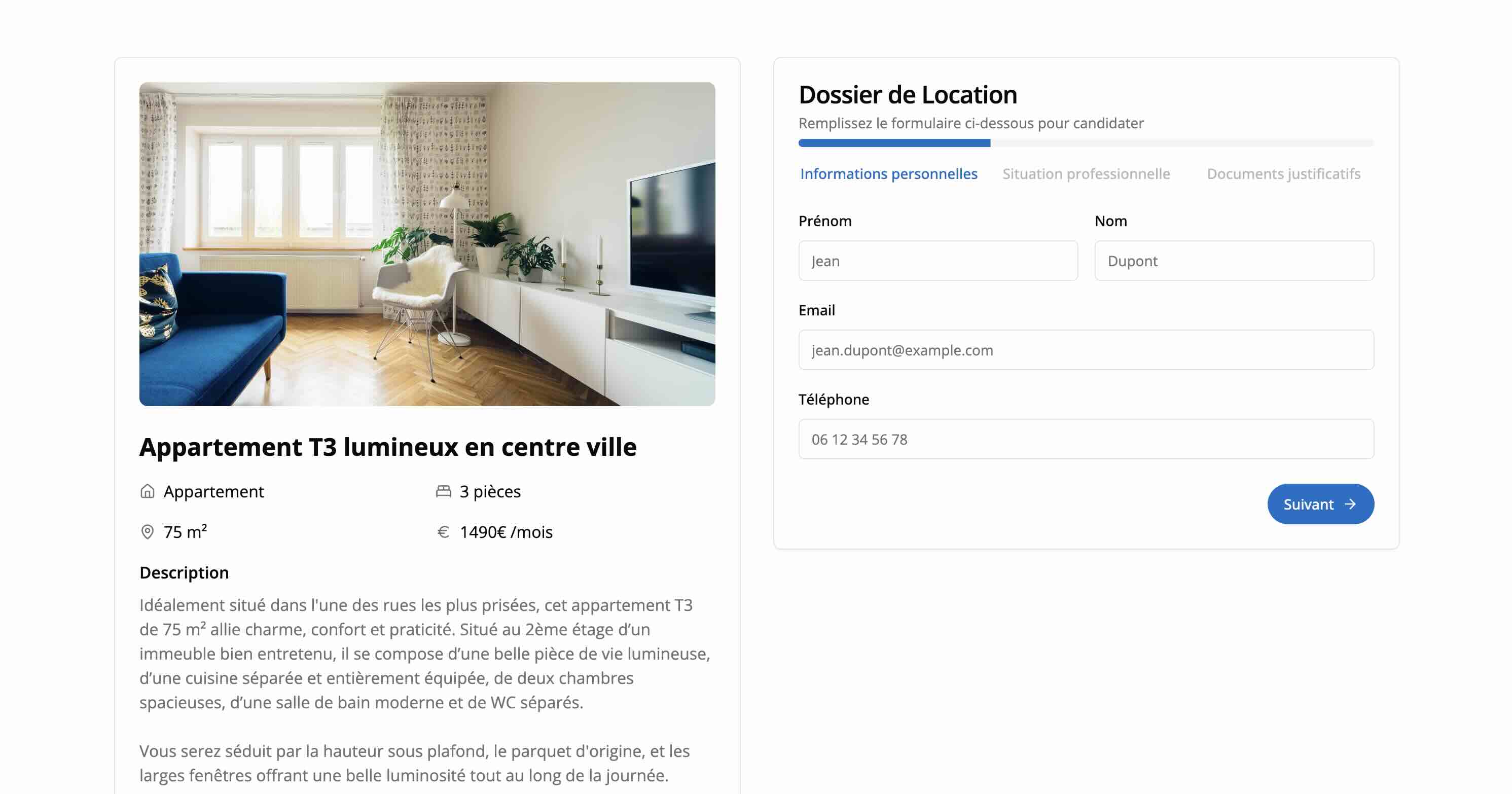 Interface GereTesLocs